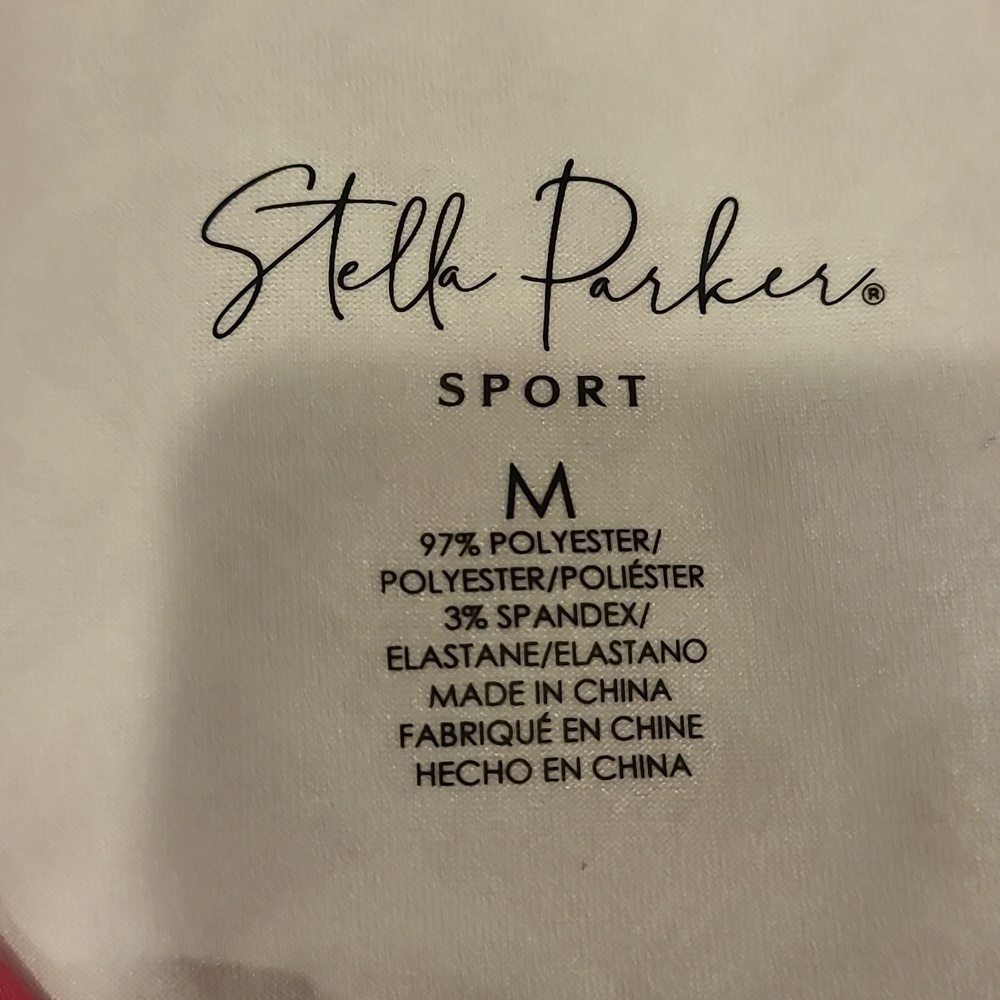 STELLA PARKER Polo Shirt Women Pink Golf Tennis Ruffle Raglan Sleeveless NWT - Picture 3 of 4